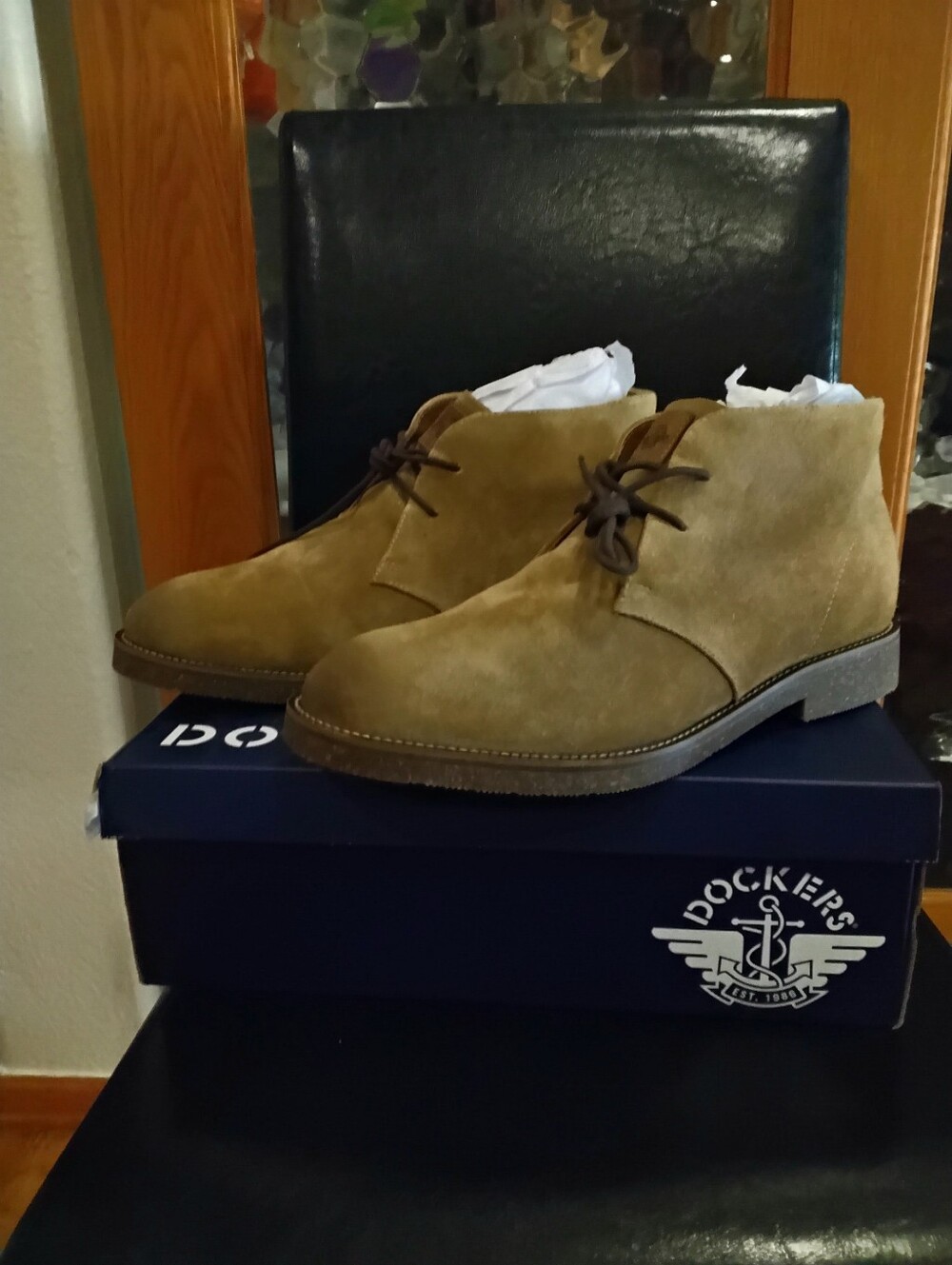 NWT Suede Cognac Dockers Nigel Boot 11.5 * - Picture 2 of 7
